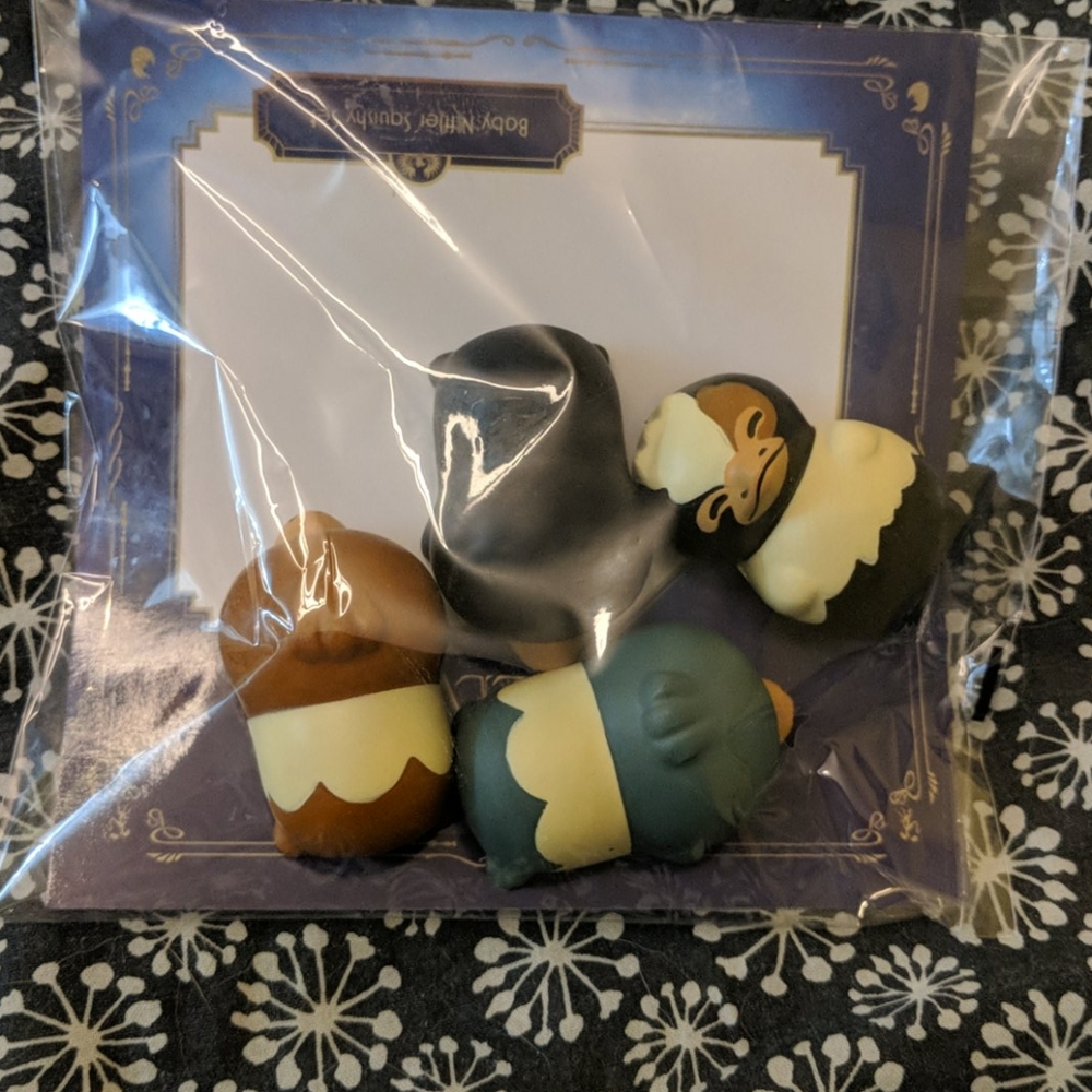 Unopened Harry Potter baby niffler squishy set